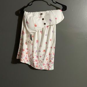 NWT spring strapless dress